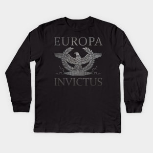 Europa Invictus - Steel Eagle Kids Long Sleeve T-Shirt